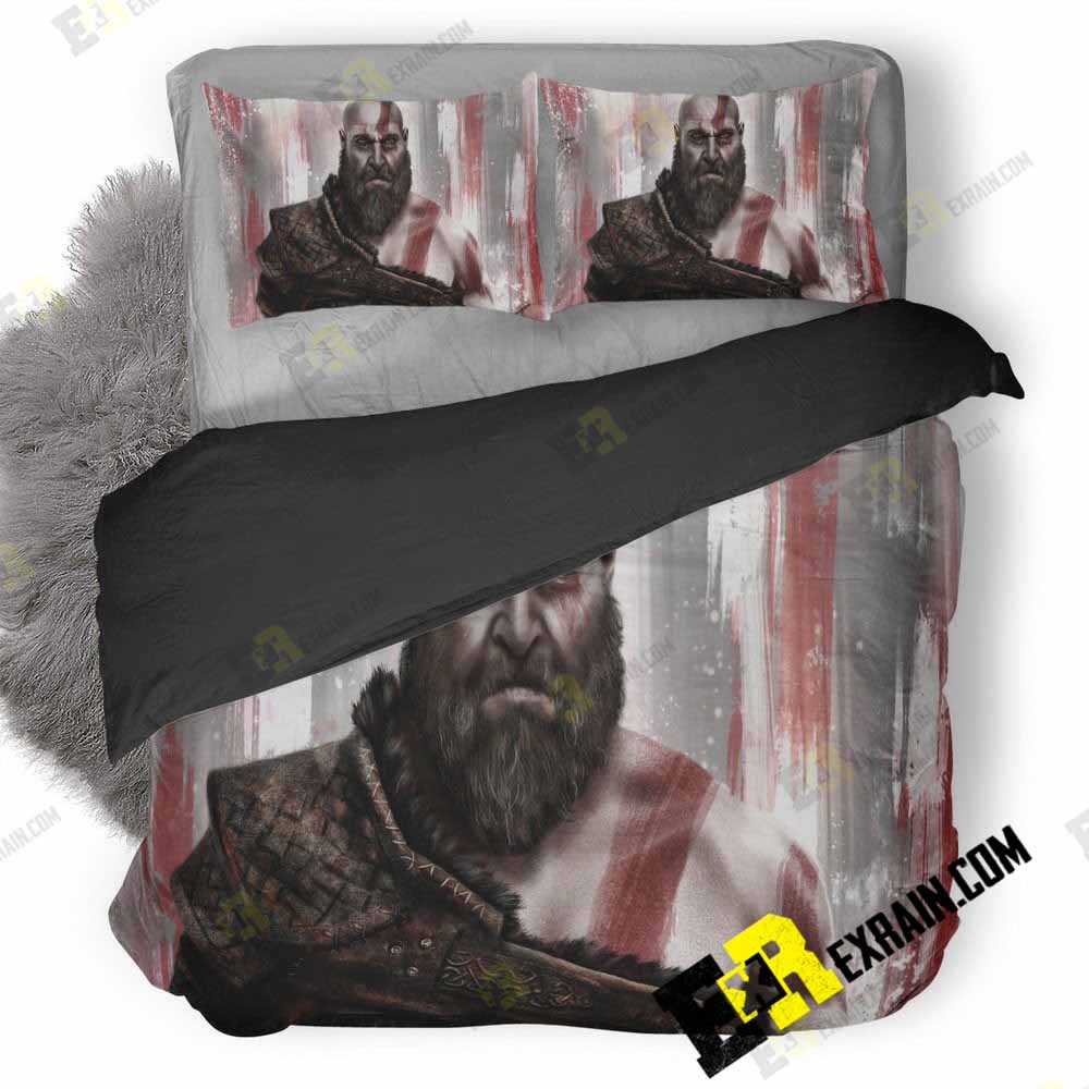 Kratos God Of War Yn 3D Customized Duvet Cover Bedding Set