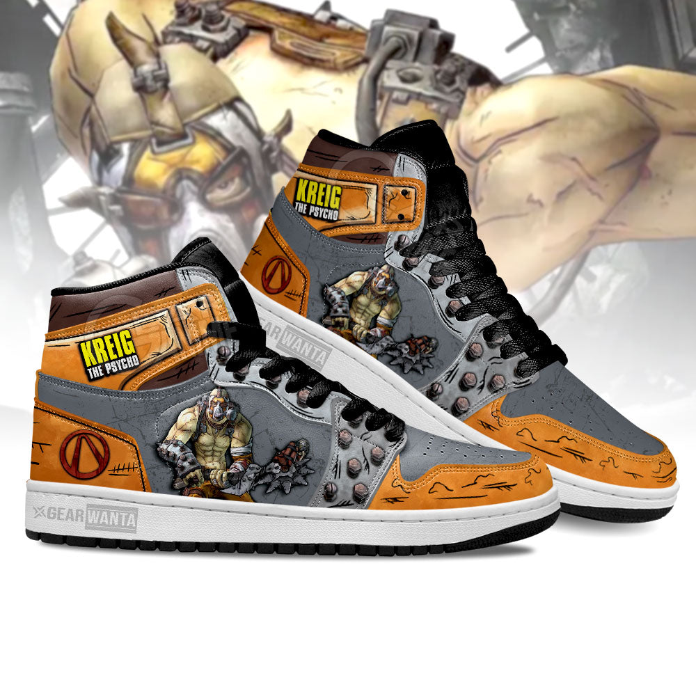 Krieg Borderlands J1 Shoes For Fans Sneakers, Air Jordan Hightop