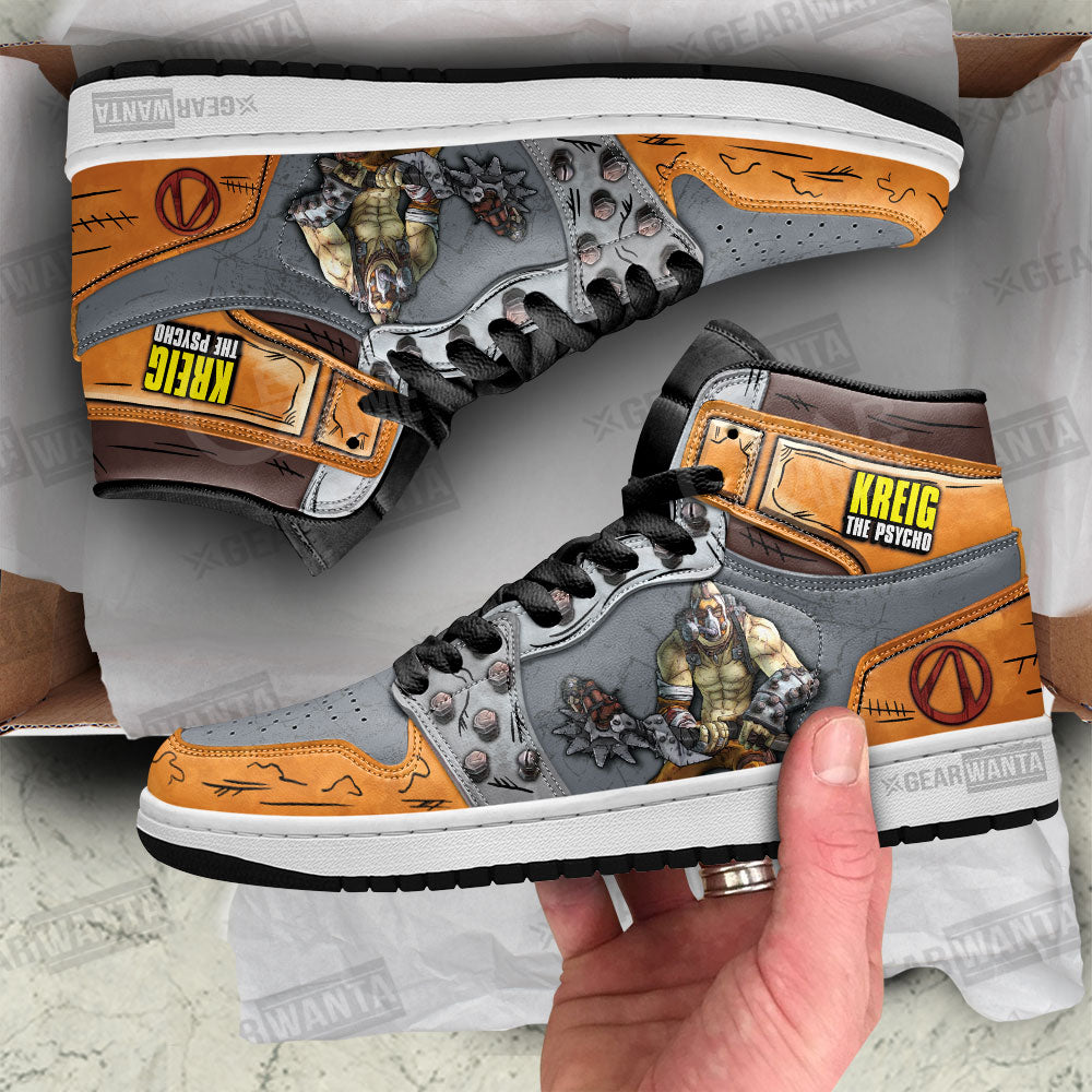Krieg Borderlands J1 Shoes For Fans Sneakers, Air Jordan Hightop