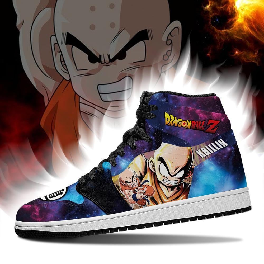 Krillin JD1s Sneakers Galaxy Dragon Ball Anime Shoes, Air Jordan Hightop