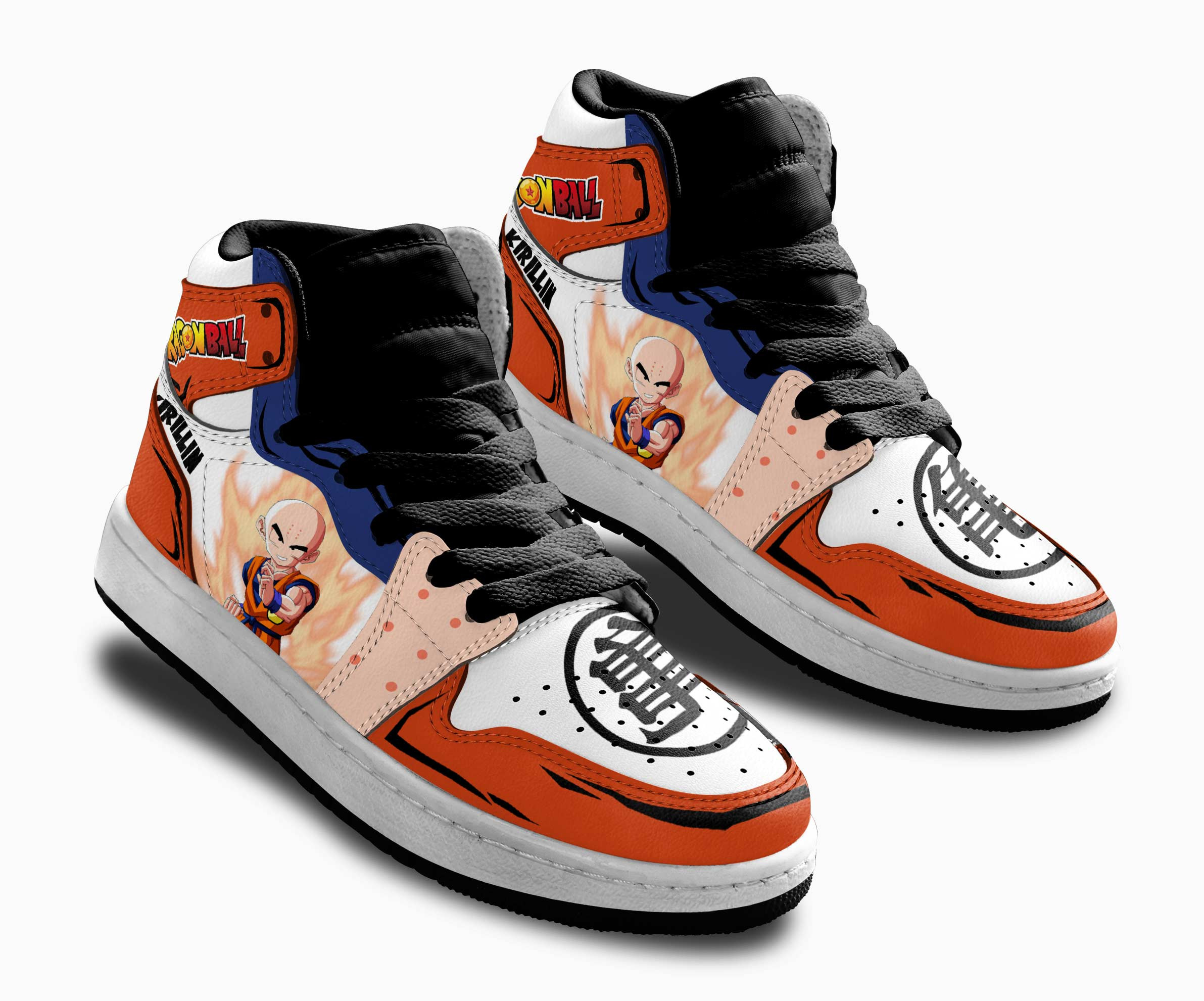 Krillin Kids Sneakers Custom Anime Dragon Ball Shoes For Kids