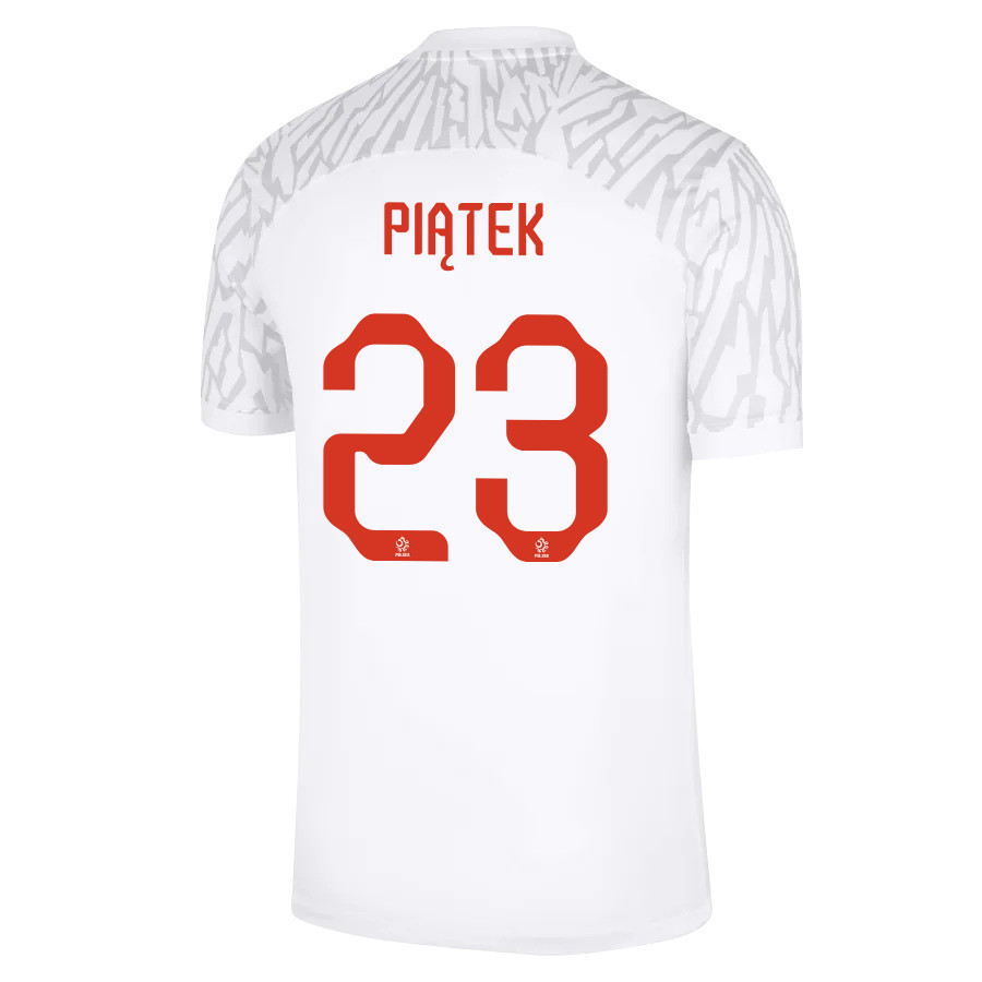 Krzysztof Piatek 23 Poland National Team Qatar World Cup 2022-23 Home Soccer Jersey,