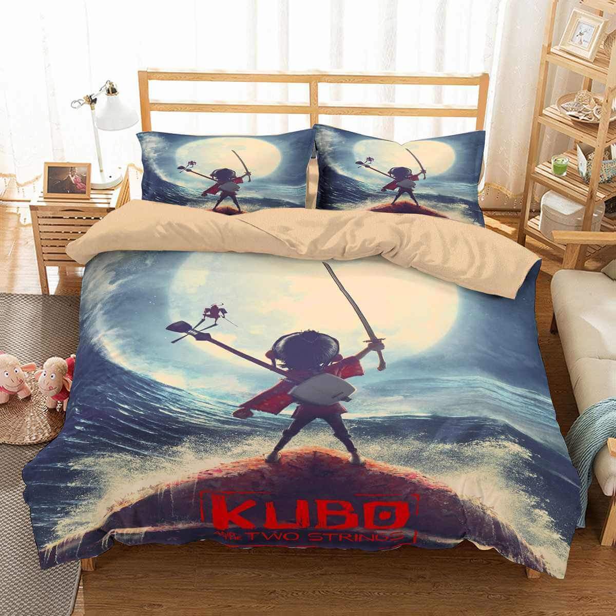 Kubo And The Two Strings 3D Customized Duvet Cover Bedding Set