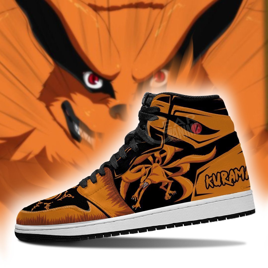 Kurama Nine-tailed Beast Anime Shoes For Naruto Fans, Air Jordan Hightop