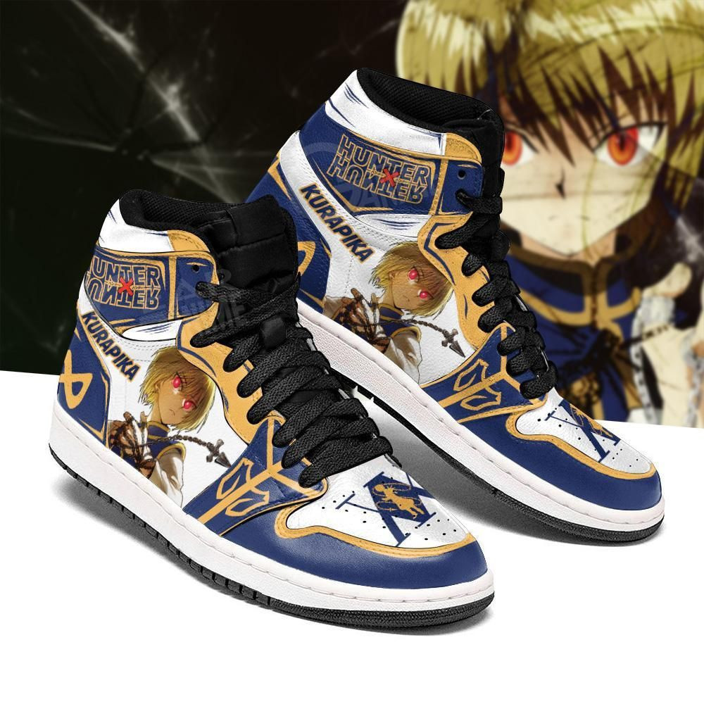 Kurapika Hunter X Hunter Anime 2 High Top Air Jordan Sneaker, Air Jordan Hightop