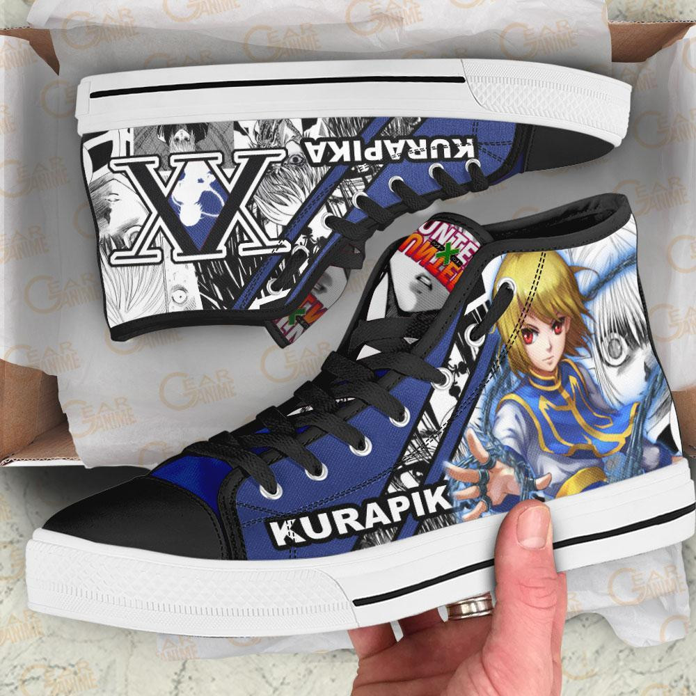 Kurapika Skill High Top Shoes Custom Manga Anime Hunter X Hunter Sneakers