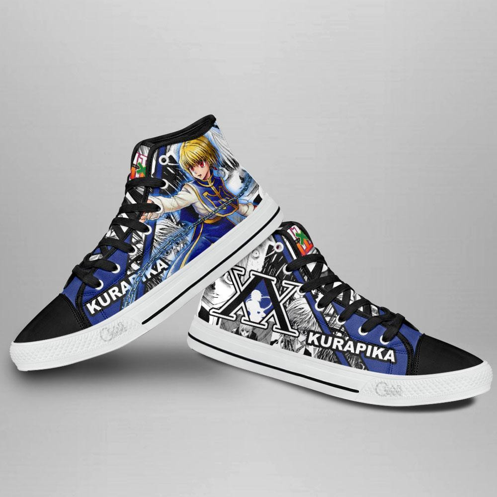 Kurapika Skill High Top Shoes Custom Manga Anime Hunter X Hunter Sneakers