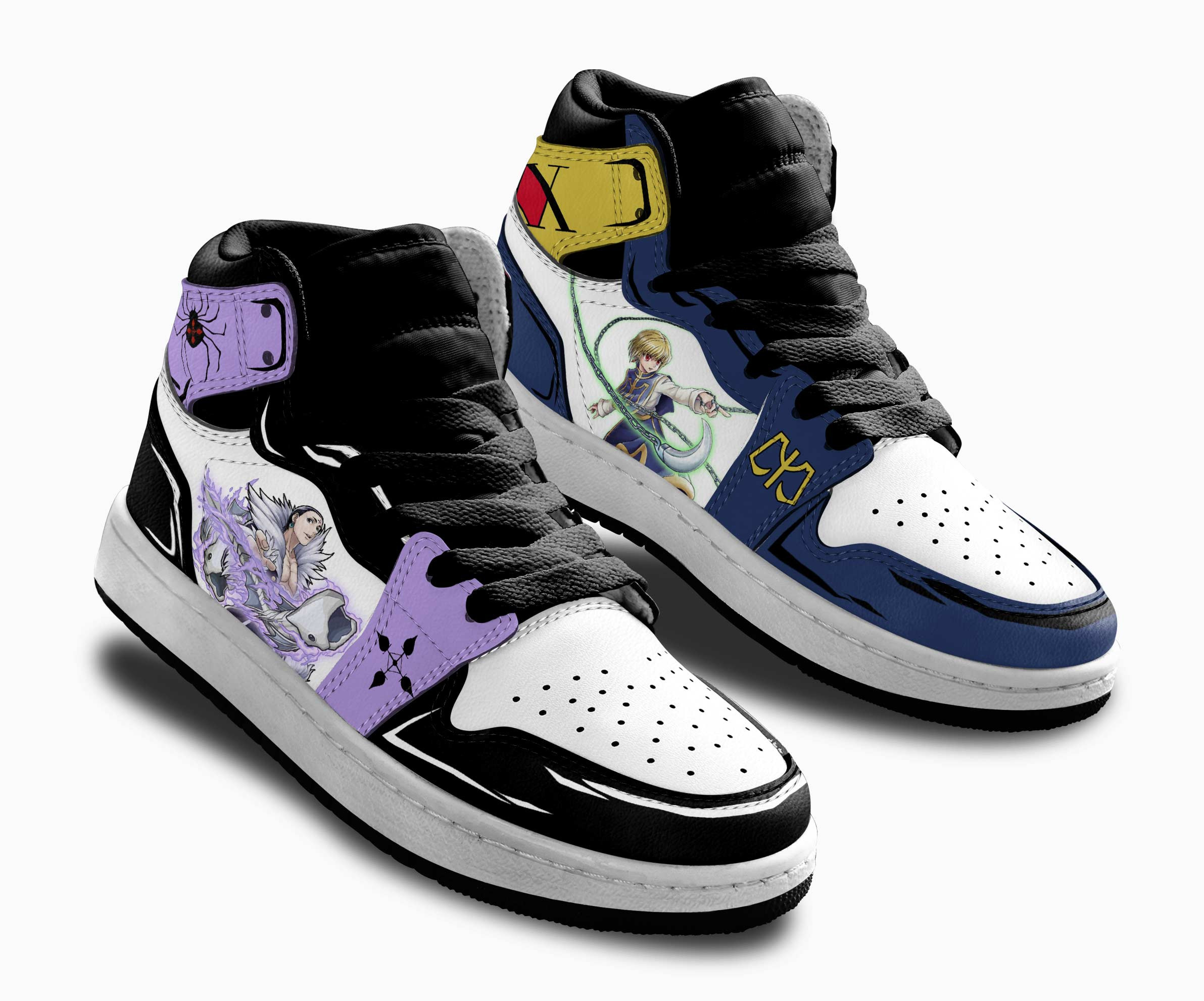 Kurapika x Chrollo Kids Sneakers Custom Hunter X Hunter Shoes For Kids