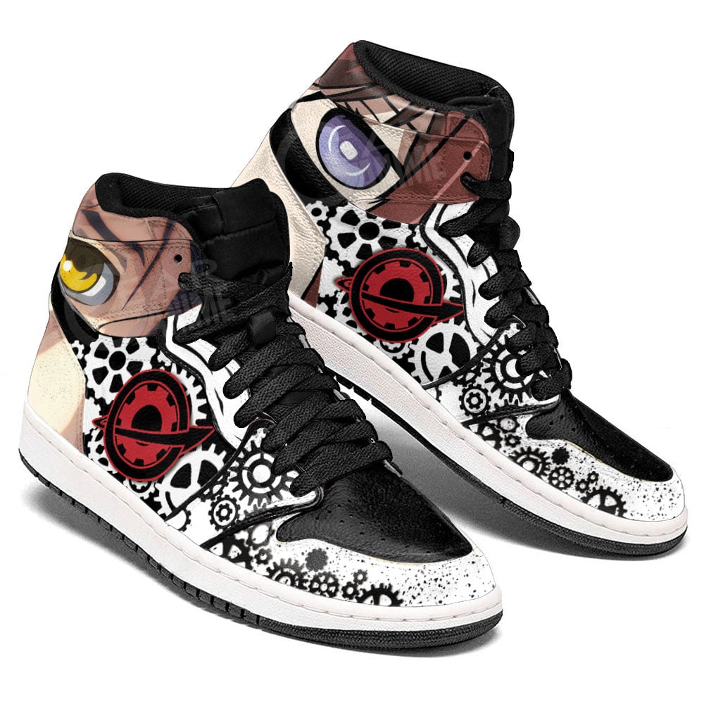 Kurisu Makise and Rintarou Okabe JD1s Sneakers Steins Gate Anime Shoes, Air Jordan Hightop