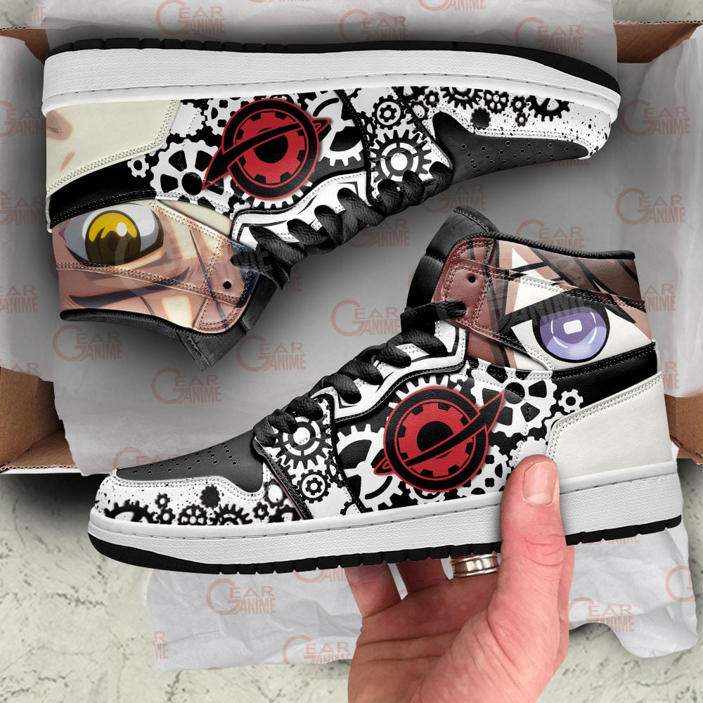 Kurisu Makise and Rintarou Okabe JD1s Sneakers Steins Gate Anime Shoes, Air Jordan Hightop
