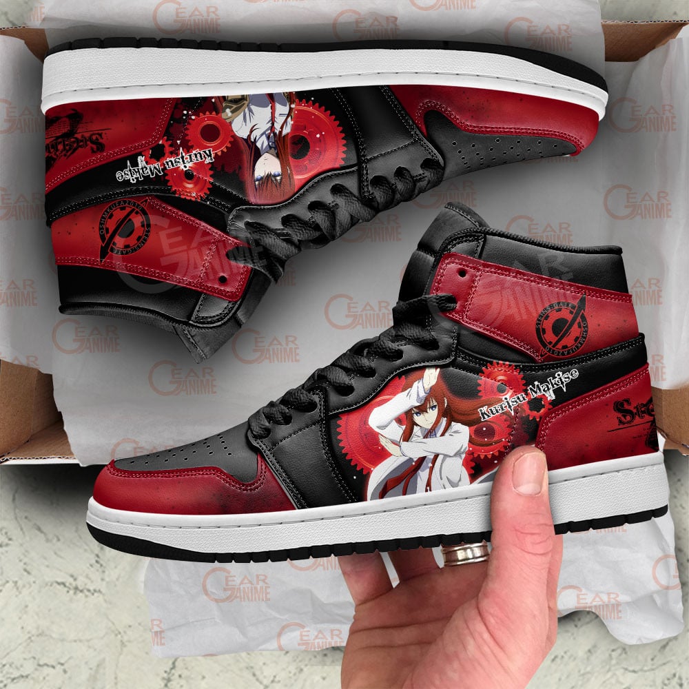 Kurisu Makise JD1s Sneakers Steins Gate Anime Shoes Perfect Gift For Fans, Air Jordan Hightop