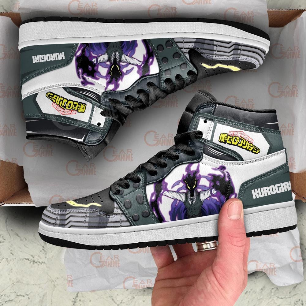 Kurogiri JD1s Sneakers My Hero Academia Anime Shoes, Air Jordan Hightop