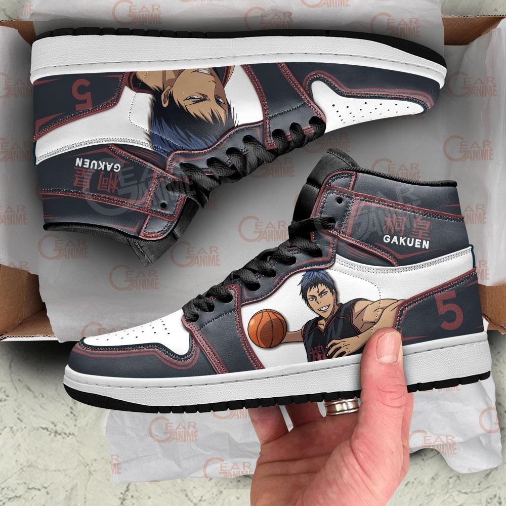 Kuroko’s Basketball Daiki Aomine JD1s Sneakers Anime Shoes, Air Jordan Hightop