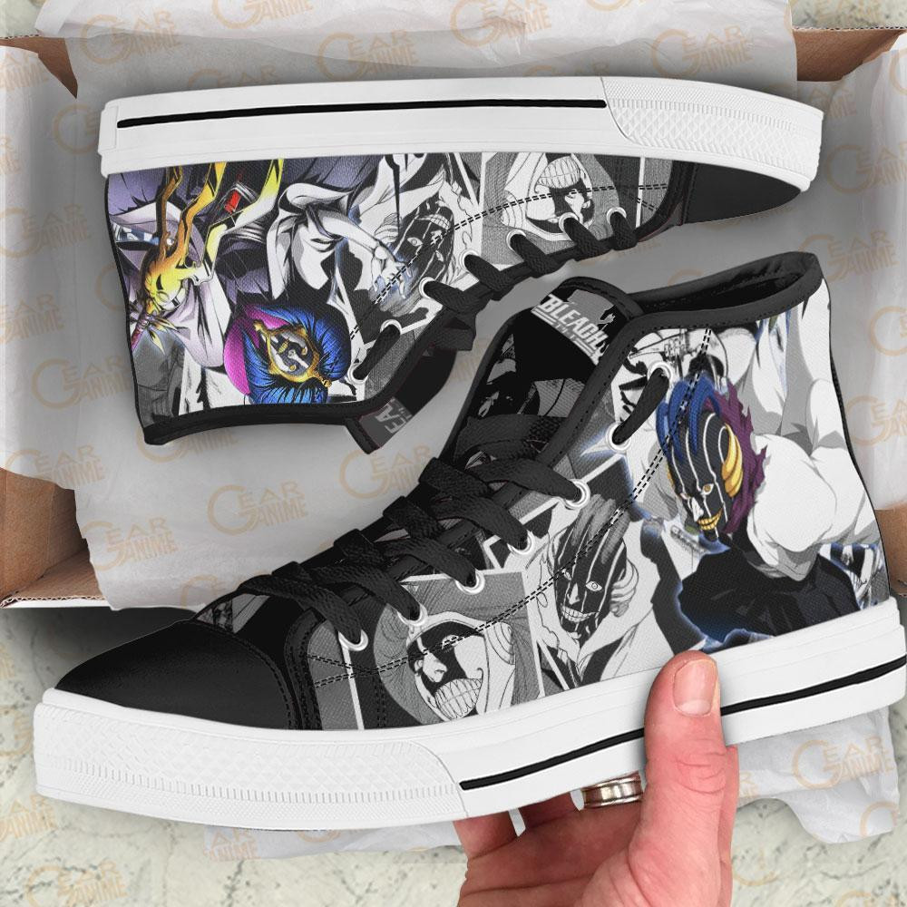 Kurotsuchi Mayuri High Top Shoes Custom Bleach Anime Sneakers