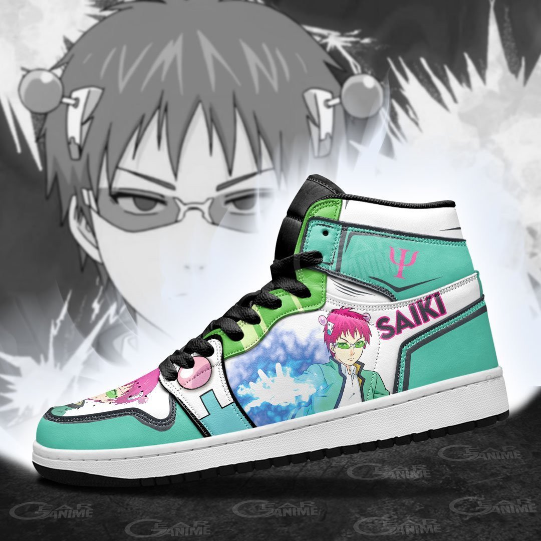 Kusuo Saiki JD1s Sneakers The Disastrous Life of Saiki K Anime Shoes, Air Jordan Hightop
