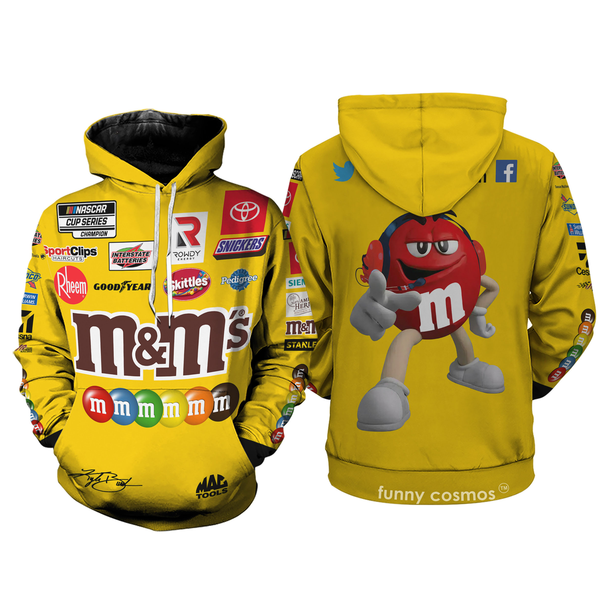 Kyle Busch Hoodie Racing Uniform Clothes Nascar 2022 Hoodie