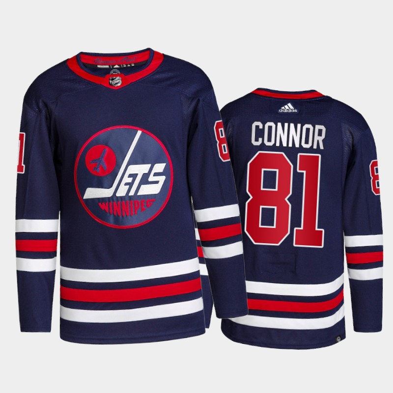 Kyle Connor Winnipeg Jets Alternate Jersey 2021-22 Navy #81 Primegreen Pro Uniform