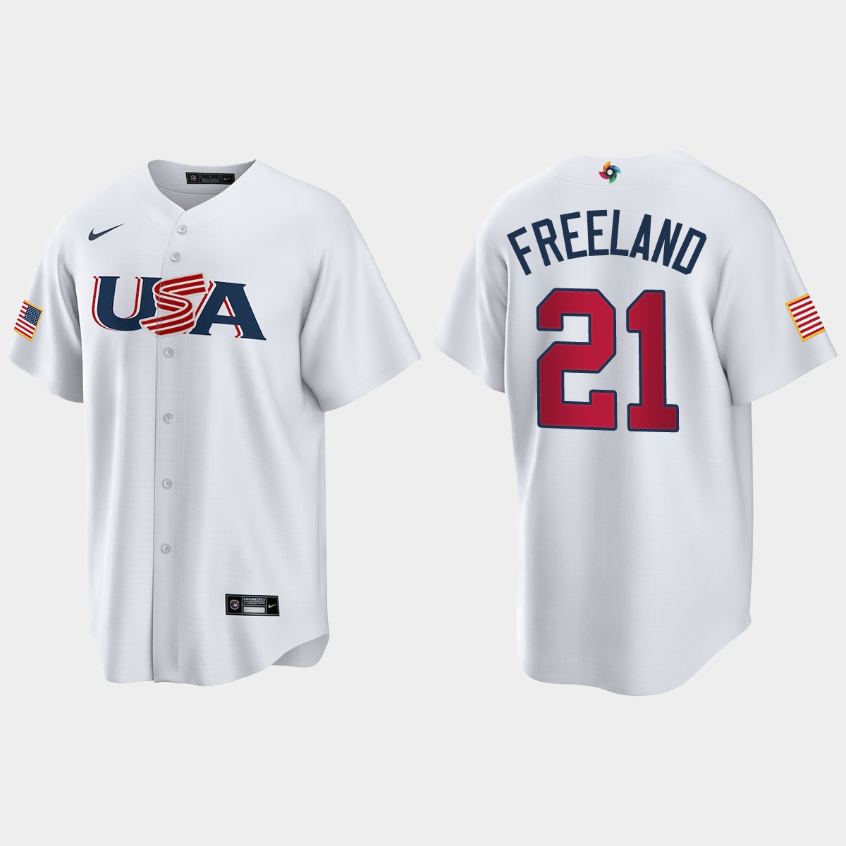 Kyle Freeland USA 2023 World Classic Jersey - White