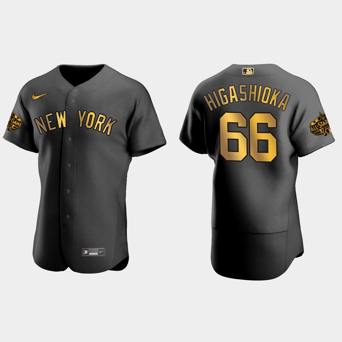 Kyle Higashioka New York Yankees 2022 MLB All-Star Game Jersey - Black