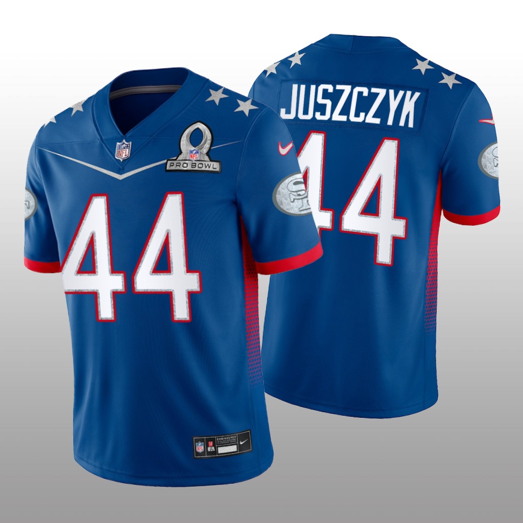 Kyle Juszczyk Royal Game Jersey 2022 NFC Pro Bowl - Men's