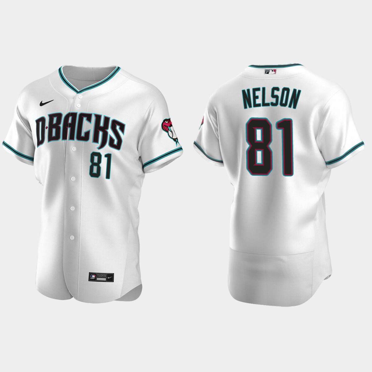 Kyle Nelson Arizona Diamondbacks Alternate Jersey - White