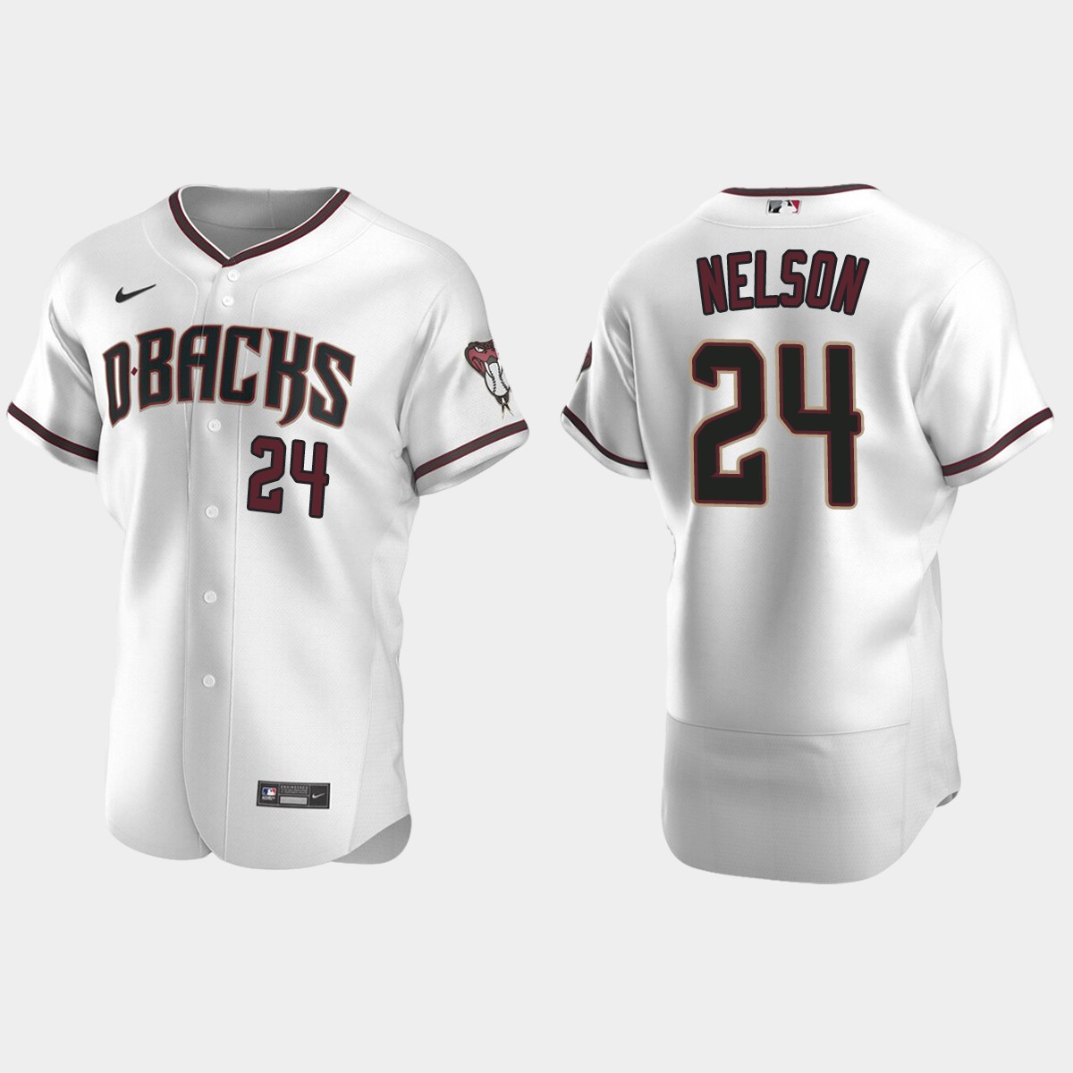 Kyle Nelson Arizona Diamondbacks Home Jersey - White