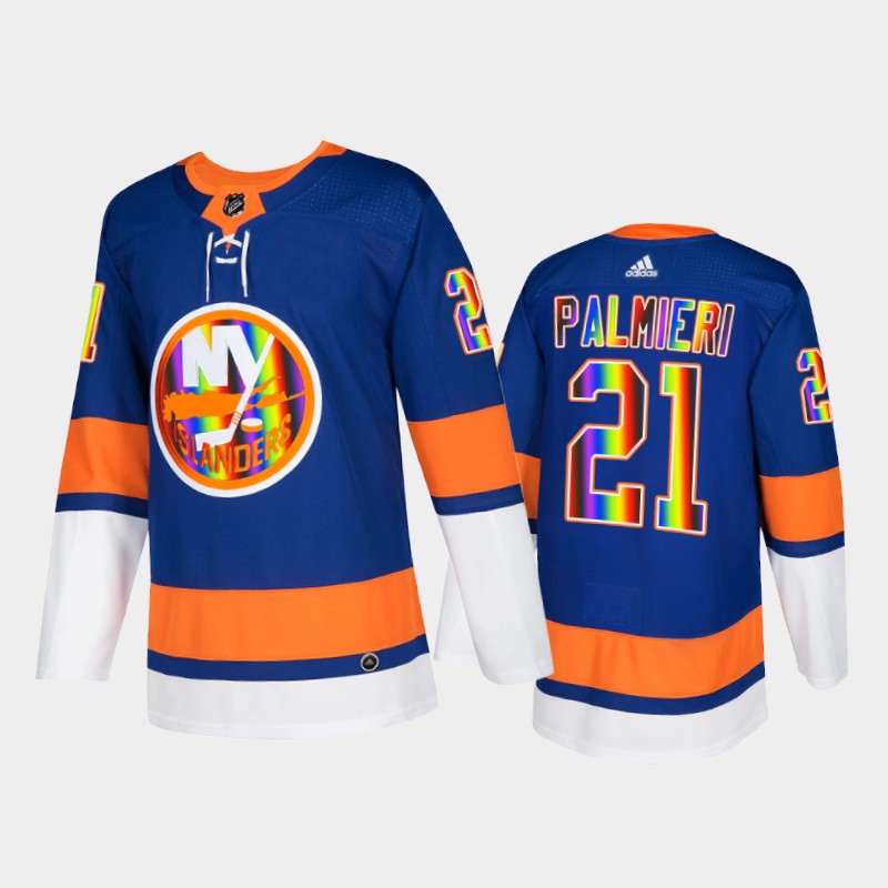 Kyle Palmieri New York Islanders Pride Night 2022 Jersey Royal #21 IsForEveryone