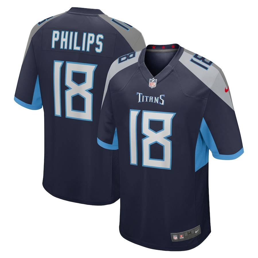 Kyle Philips Tennessee Titans Stitched Jersey – Navy