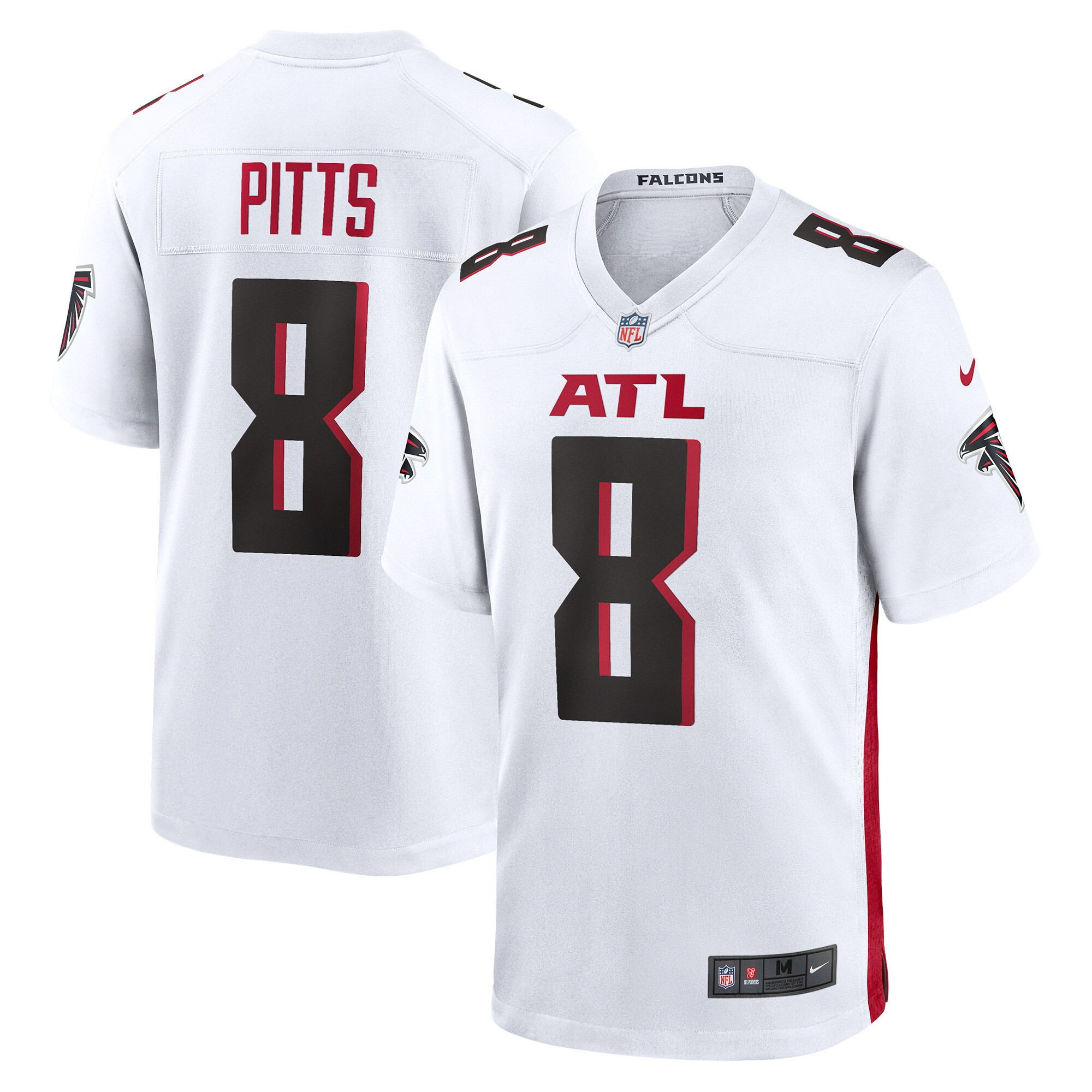 Kyle Pitts Atlanta Falcons White Game Jersey - All Stitched