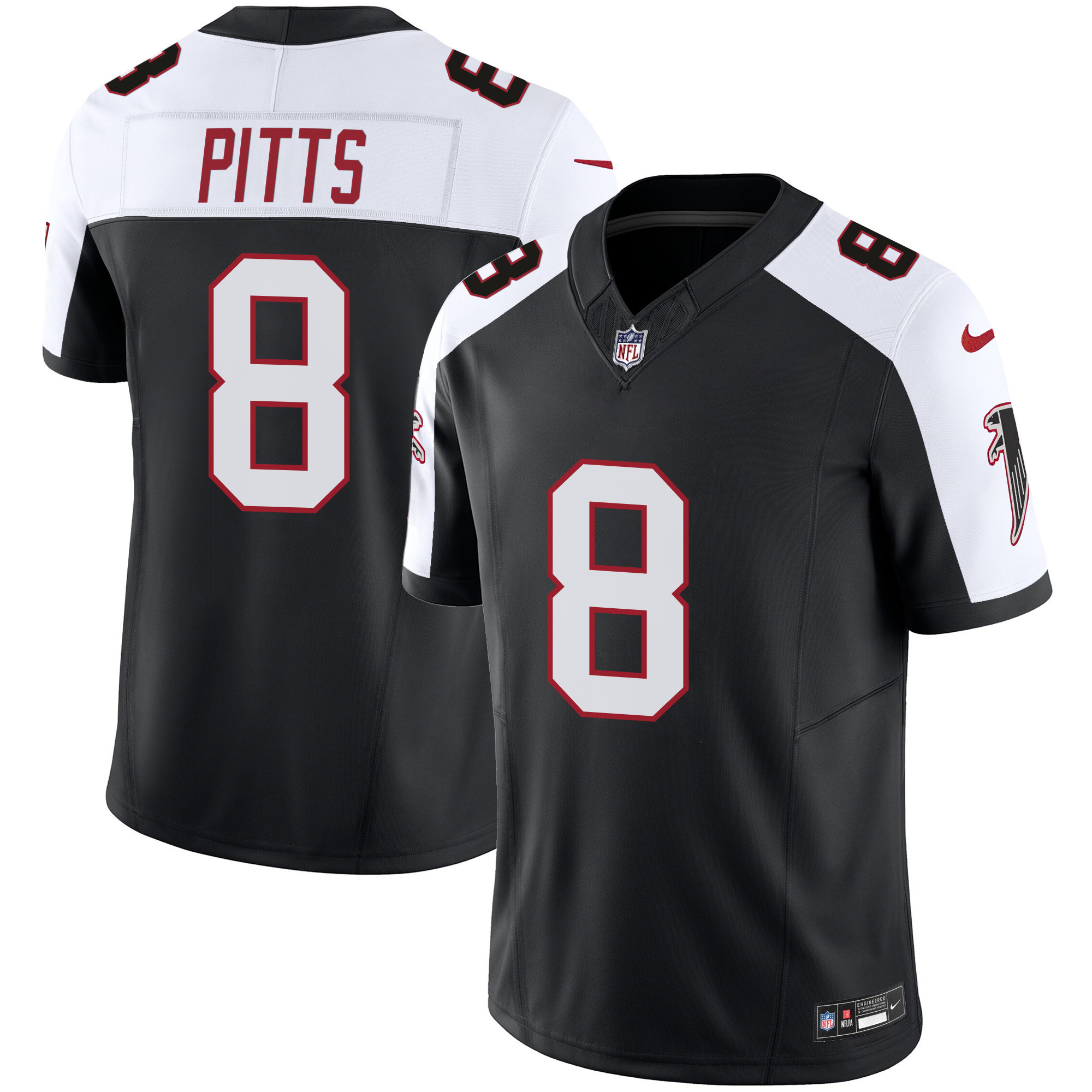 Kyle Pitts Men's Atlanta Falcons Vapor Limited Alternate Jersey - All Stitched