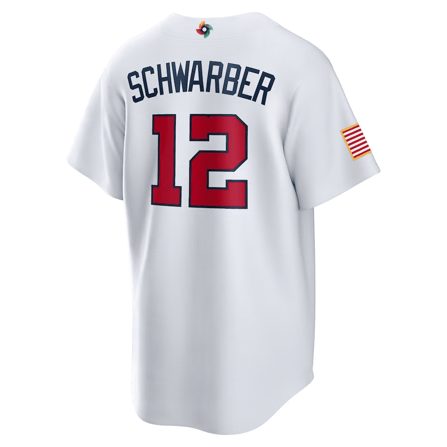 Kyle Schwarber 12 USA Baseball 2023 World Baseball Classic Stitched Jersey – White Kyle Schwarber 12 USA Baseball 2023 World Baseball Classic Stitched Jersey – White