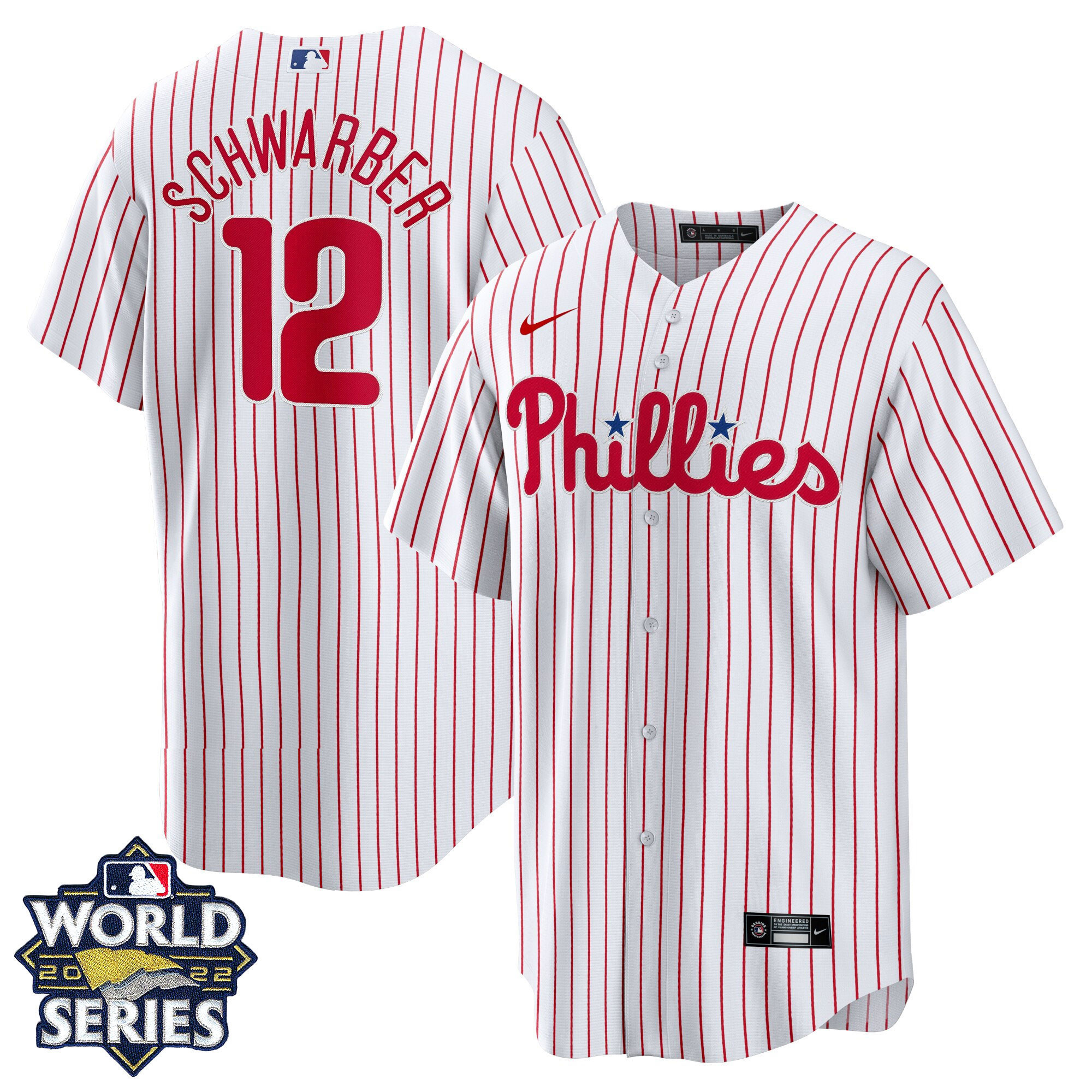 Kyle Schwarber Men's Philadelphia Phillies Gold 2022 World Series Cool Home Jersey - All Stitched