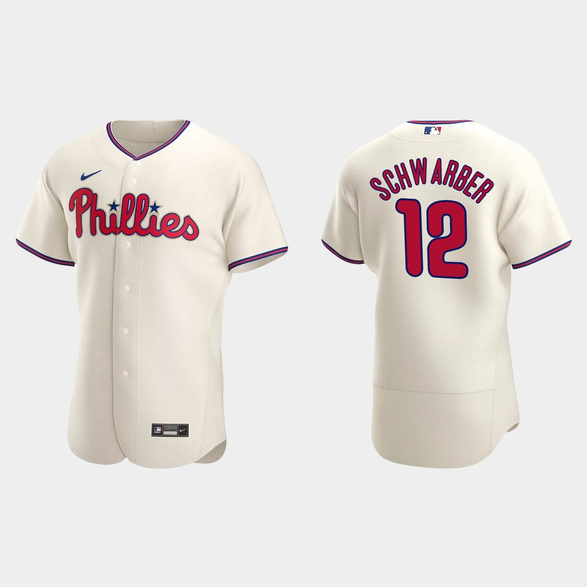 Kyle Schwarber Philadelphia Phillies Alternate Jersey - Cream