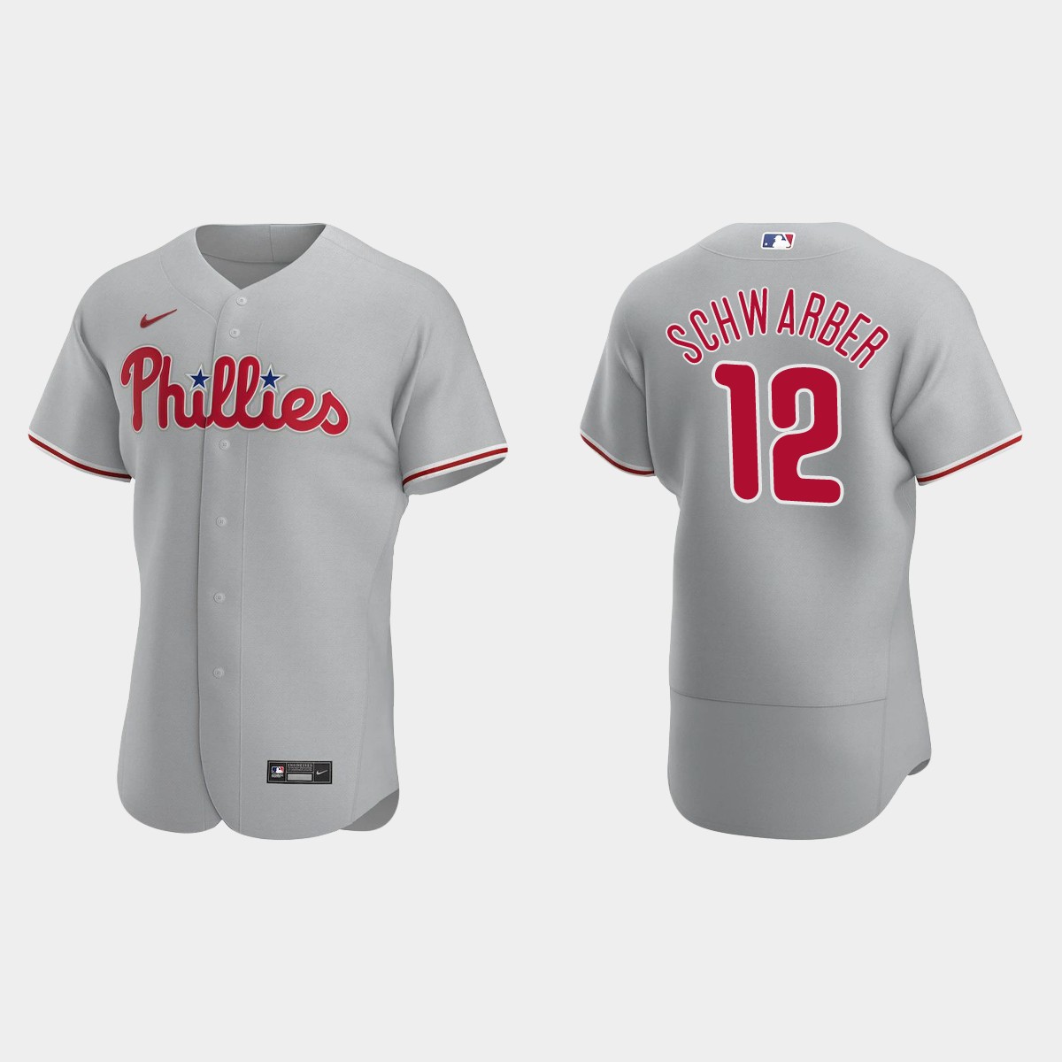 Kyle Schwarber Philadelphia Phillies Road Jersey - Gray
