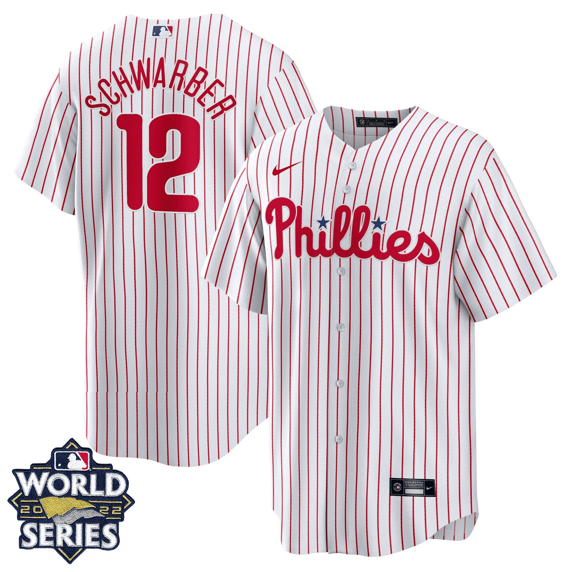 Kyle Schwarber Youth's Philadelphia Phillies Gold 2022 World Series Cool Home Jersey - All Stitched