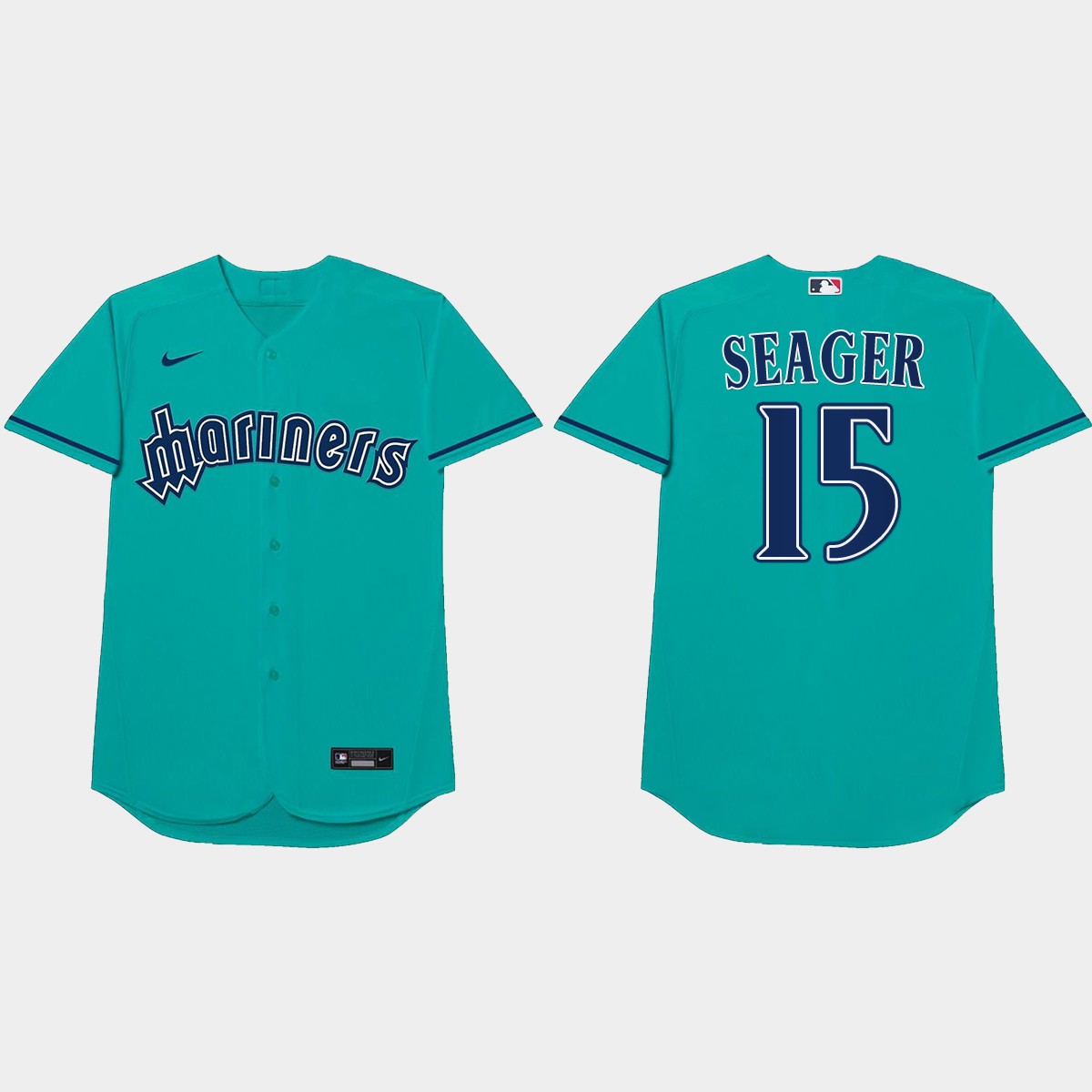 Kyle Seager Nickname Mariners 2021 Players' Weekend Seager Jersey - Aqua