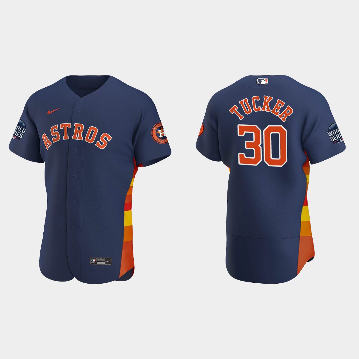 Kyle Tucker Houston Astros 2021 World Series Jersey - Navy