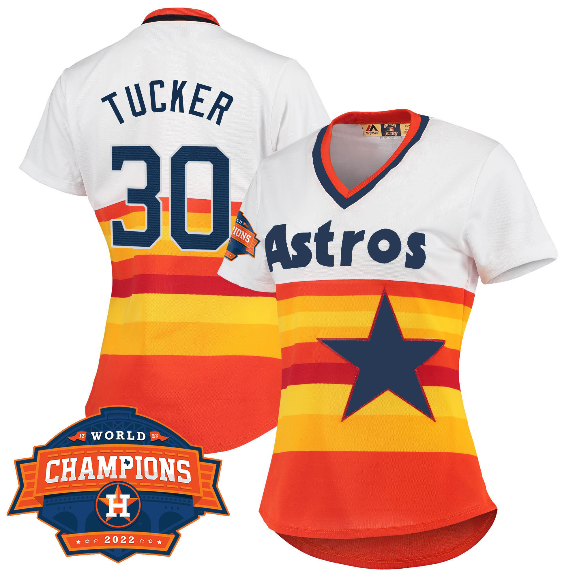 Kyle Tucker Houston Astros 2022 Champions Limited White Home Cooperstown Collection Player Jersey - All Stitched