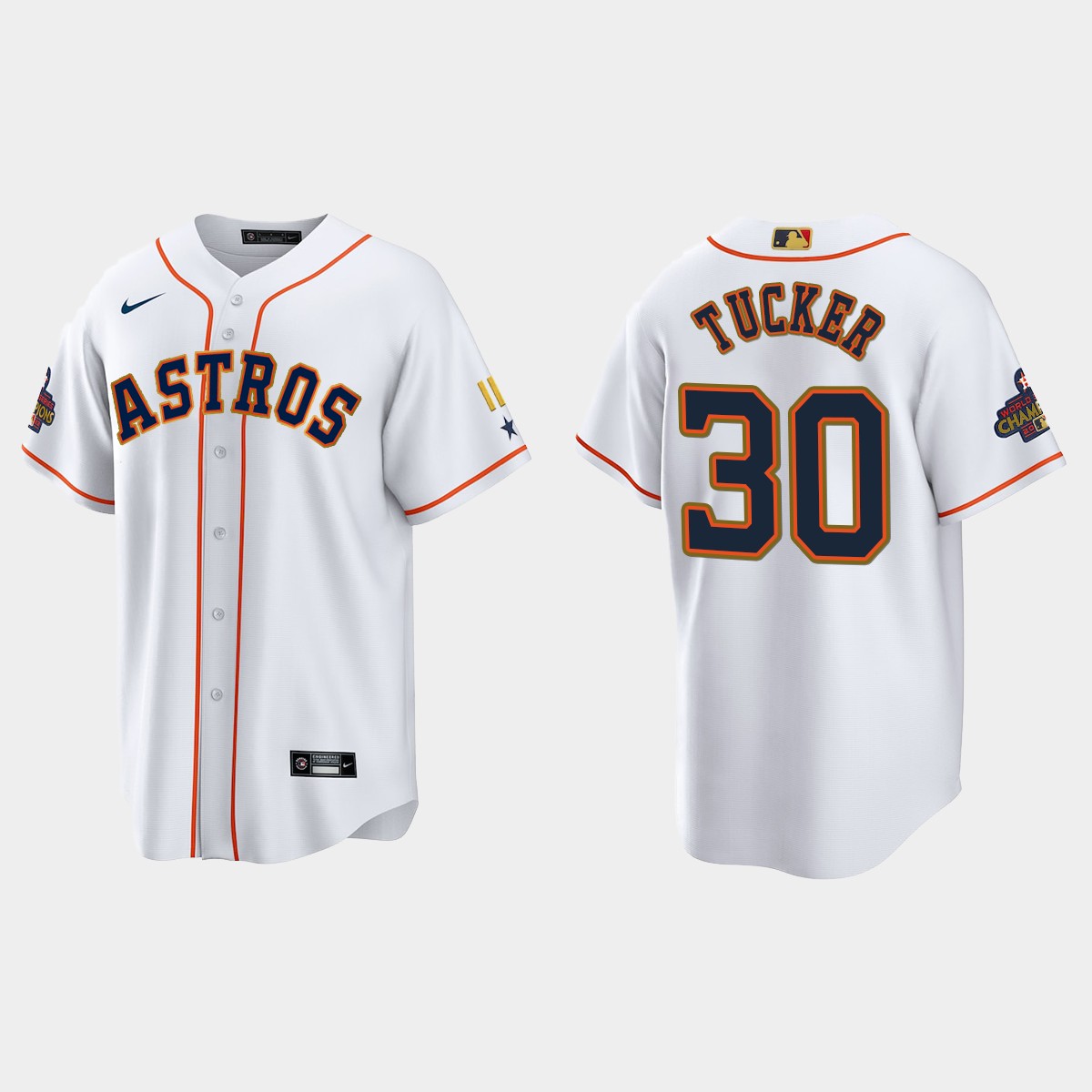 Kyle Tucker Houston Astros 2023 Gold Program Jersey - White