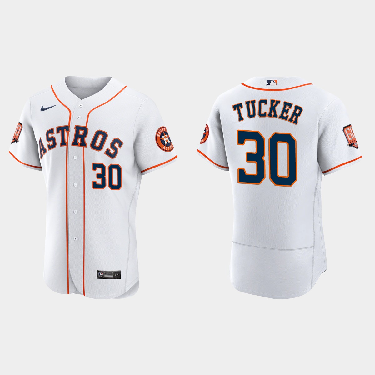 Kyle Tucker Houston Astros 60th Anniversary Jersey - White