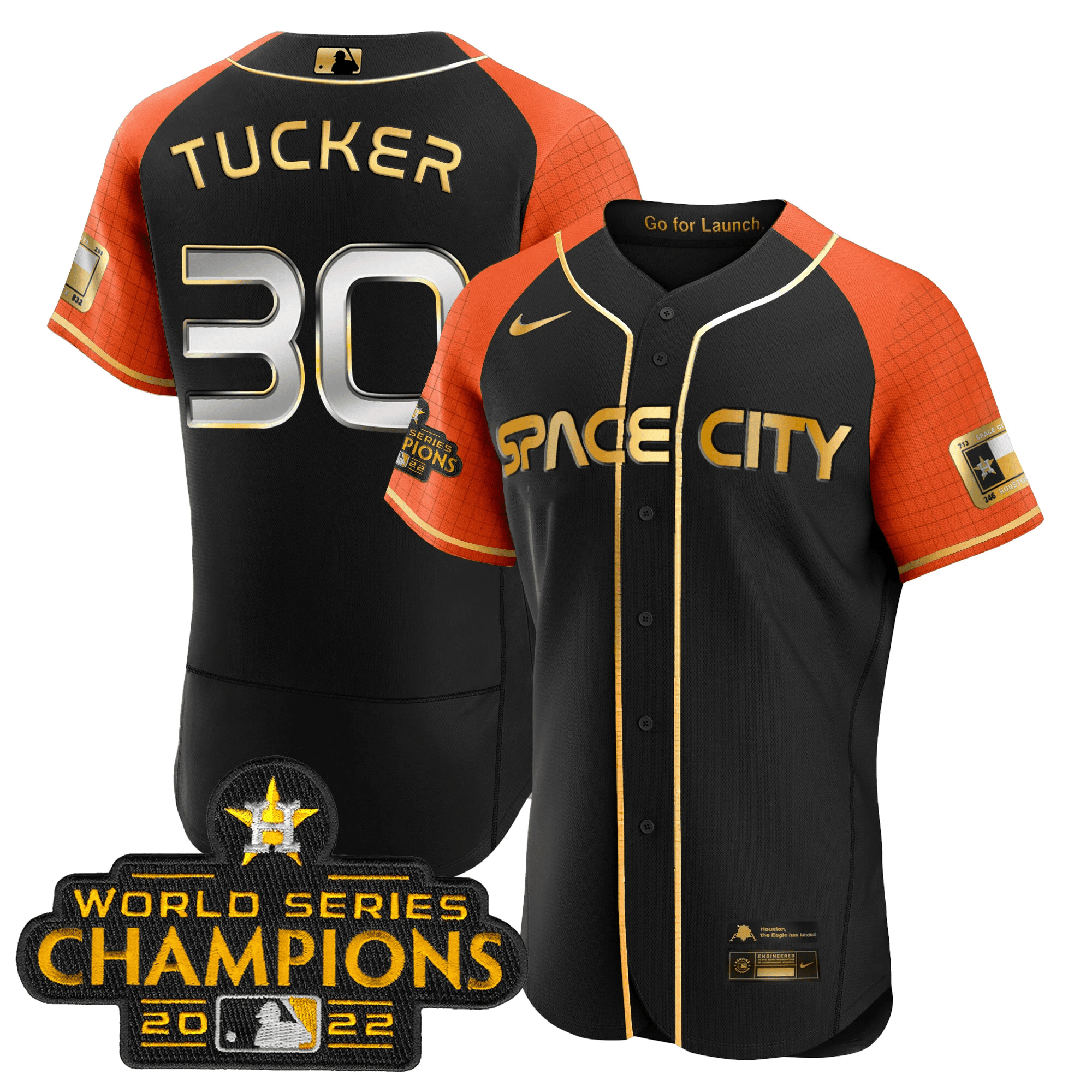Kyle Tucker Men's Houston Astros 2023 Space City Champions Flex Alternate Jersey - All Stitched