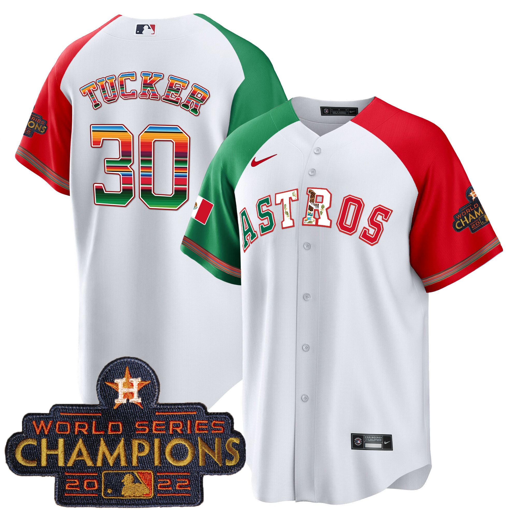 Kyle Tucker Men's Houston Astros Mexico Cool Base Limited V3 Alternate Jersey - All Stitched