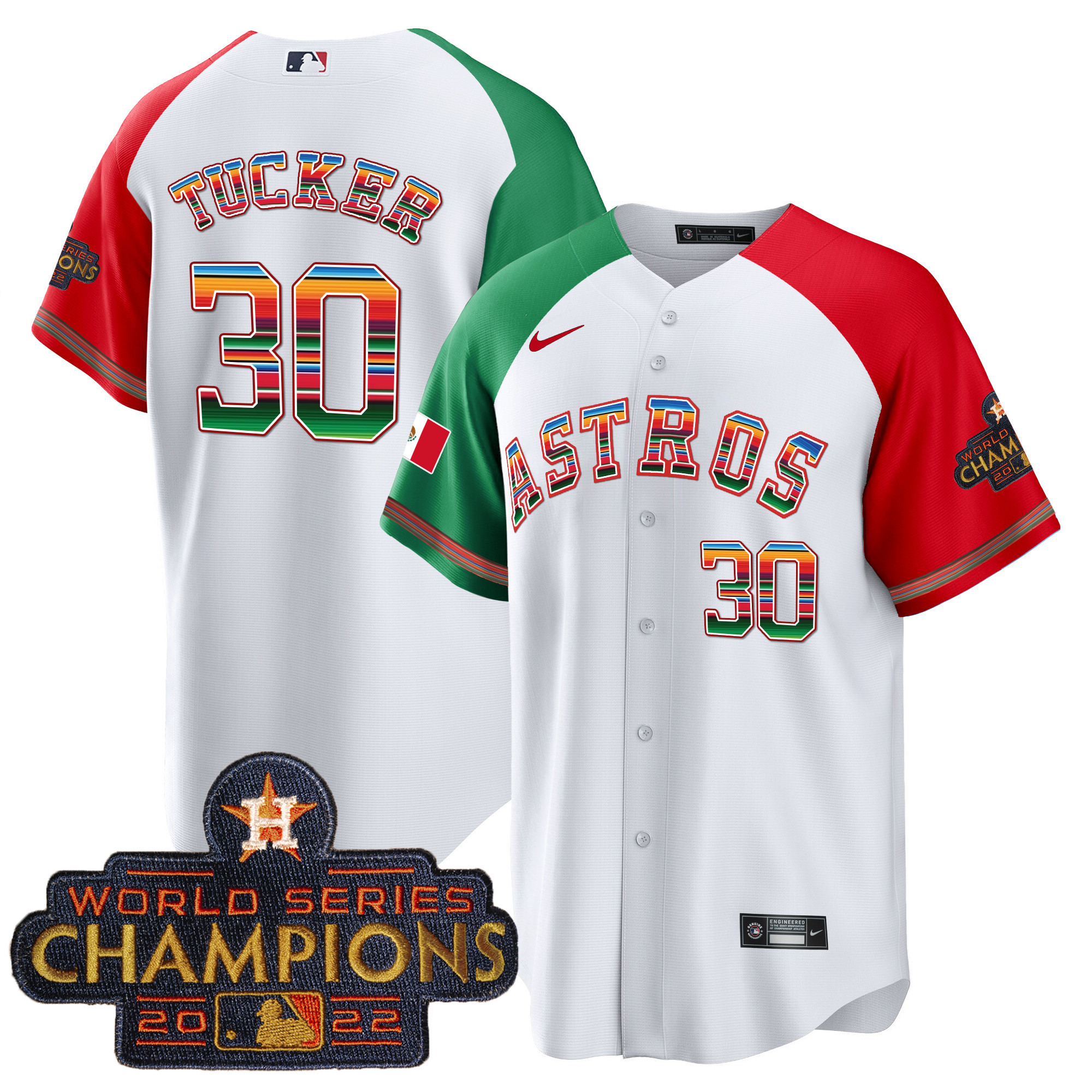 Kyle Tucker Men's Houston Astros Mexico Hispanic Heritage Alternate Jersey - All Stitched