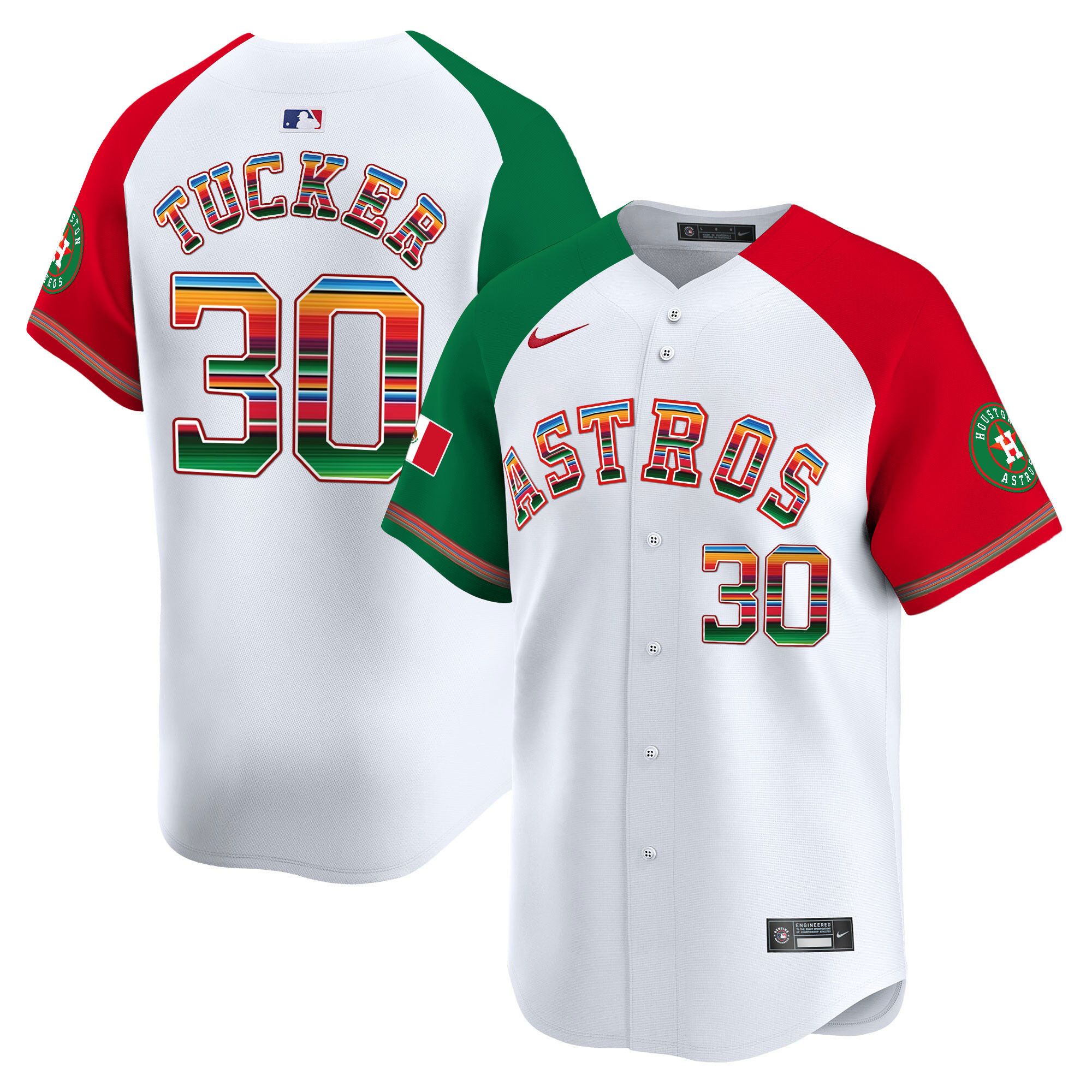 Kyle Tucker Men's Houston Astros Mexico Vapor Premier Limited Alternate Jersey - All Stitched