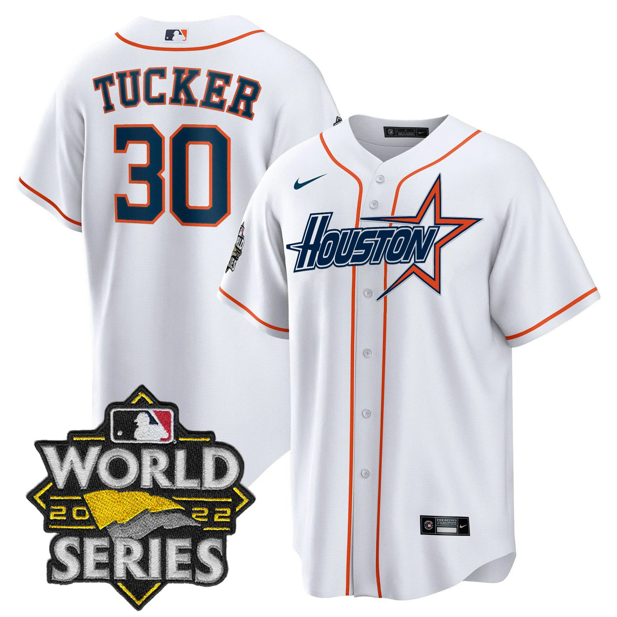Kyle Tucker Men's Houston Astros World Series Black Gold Special Cool Home Jersey - All Stitched