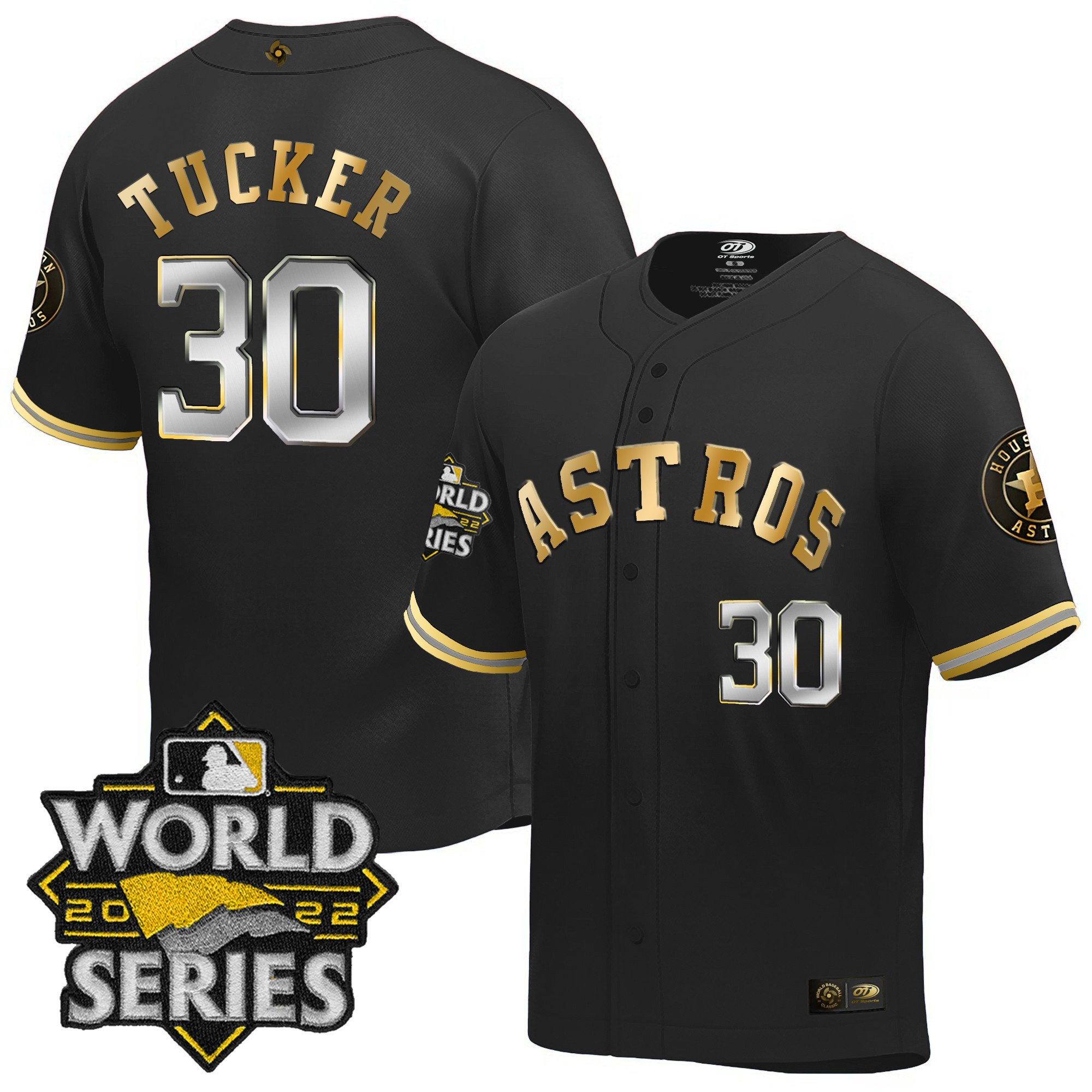 Kyle Tucker Men's Houston Astros World Series Classic Black Limited Jersey - All Stitched