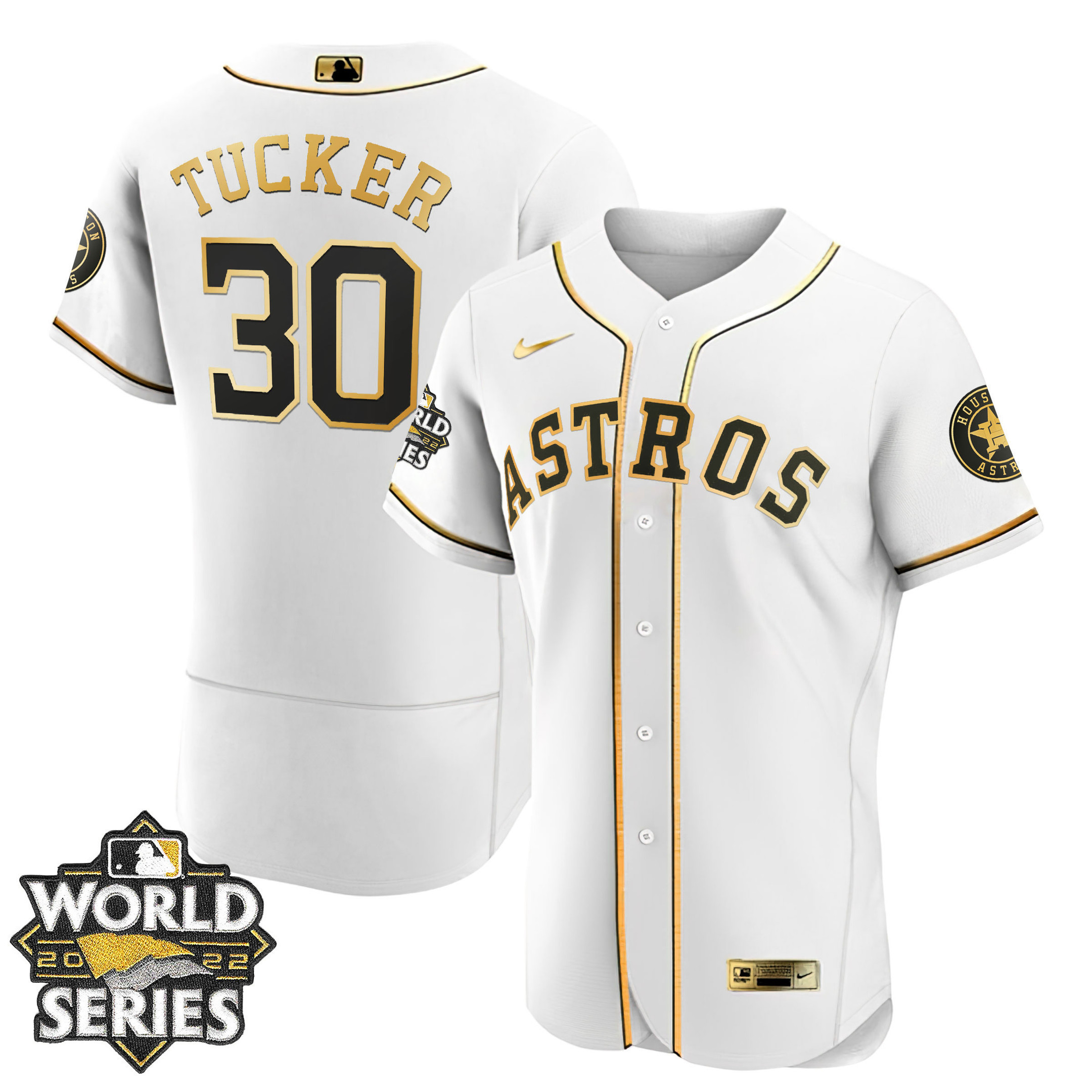 Kyle Tucker Women's Houston Astros 2022 World Series Player Flex White Jersey - All Stitched