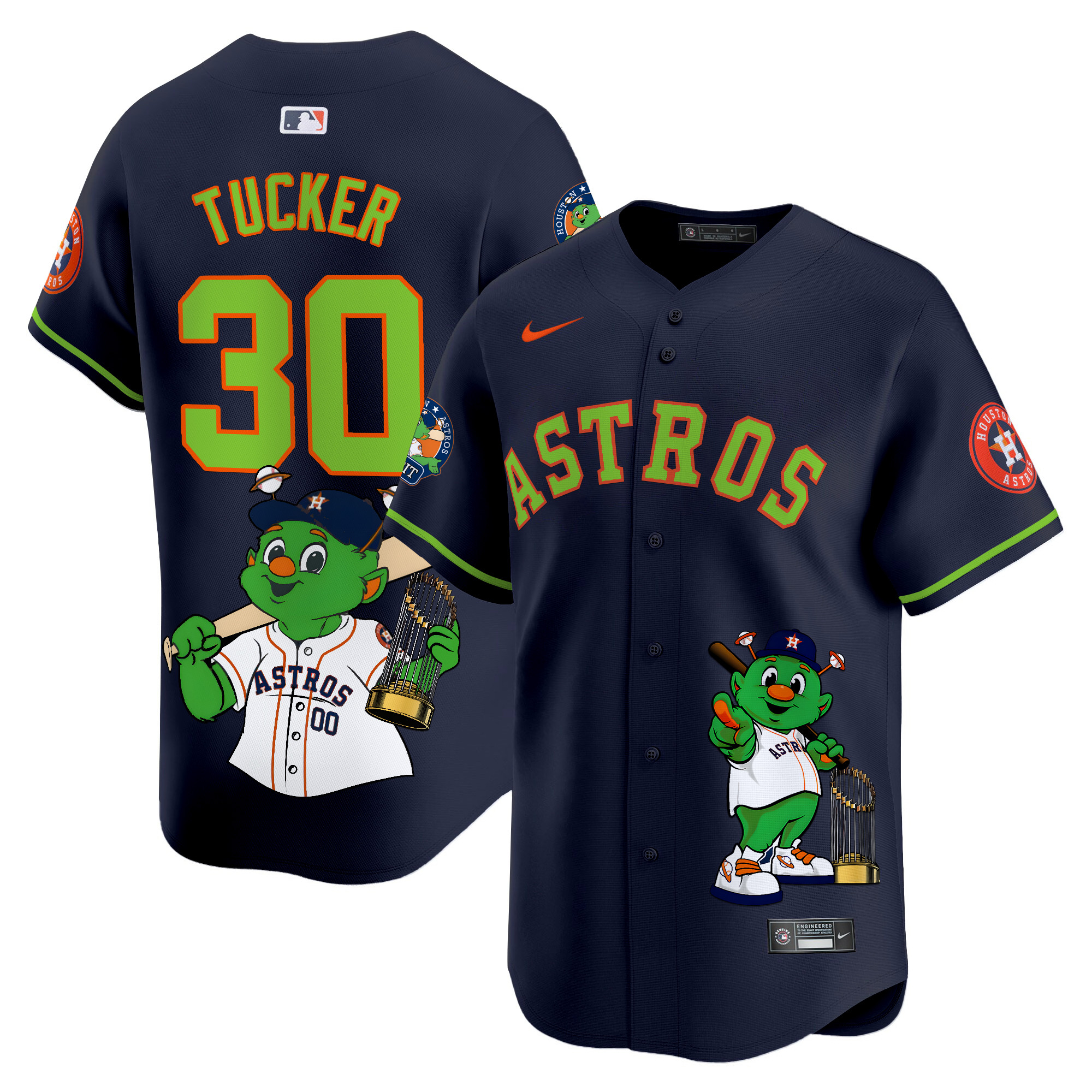 Kyle TuckerUnisex Houston Astros Orbit Vapor Premier Limited Navy Jersey - Printed