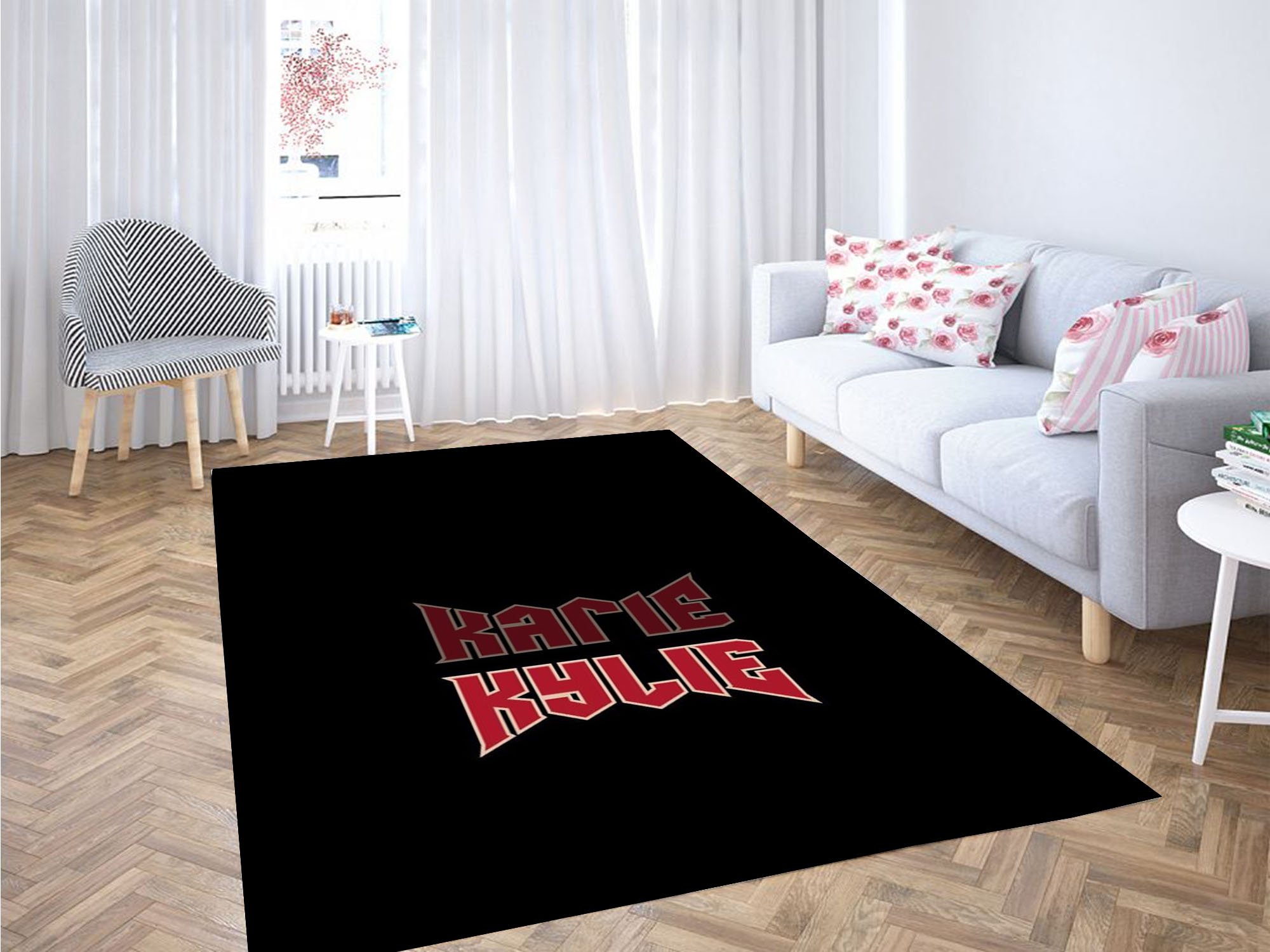 Kylie Logo Carpet Rectangle Rug