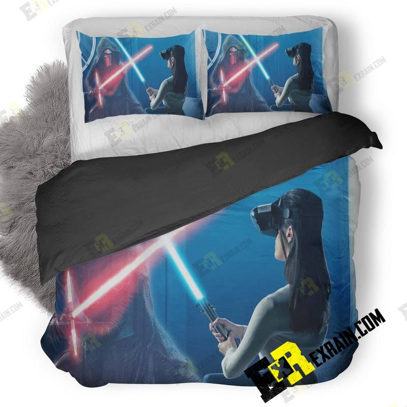 Kylo Ren And Rey In Star Wars The Last Jedi Vr Experience Go 3D Customized Duvet Cover Bedding Set